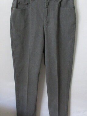 Liz Claiborne gray cotton blend five pocket straight leg jeans *Sz 10*